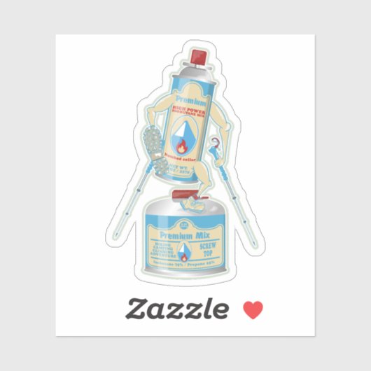 キャンプストーブのキャニスタおもしろいーハイキング シール (シート)