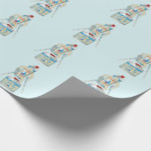 キャンプストーブのキャニスタおもしろいーハイキング ラッピングペーパー (角)