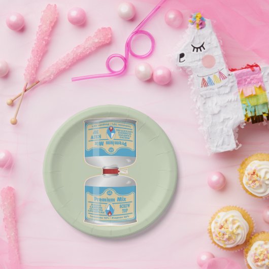 キャンプストーブガスキャニスタースプロパンブタン ペーパープレート (パーティー)