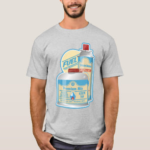 キャンプストーブガスキャニスタースプロパンブタン Tシャツ
