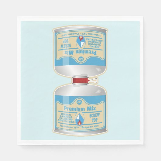 キャンプストーブ用のガス缶詰の補充 スタンダードランチョンナプキン (正面)