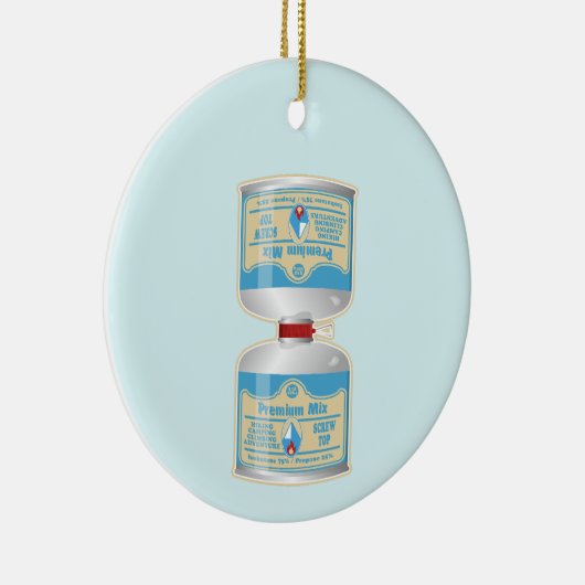 キャンプストーブ用のガス缶詰の補充 セラミックオーナメント (右)