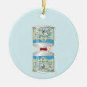 キャンプストーブ用のガス缶詰の補充 セラミックオーナメント (正面)