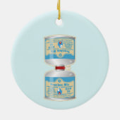 キャンプストーブ用のガス缶詰の補充 セラミックオーナメント (裏面)