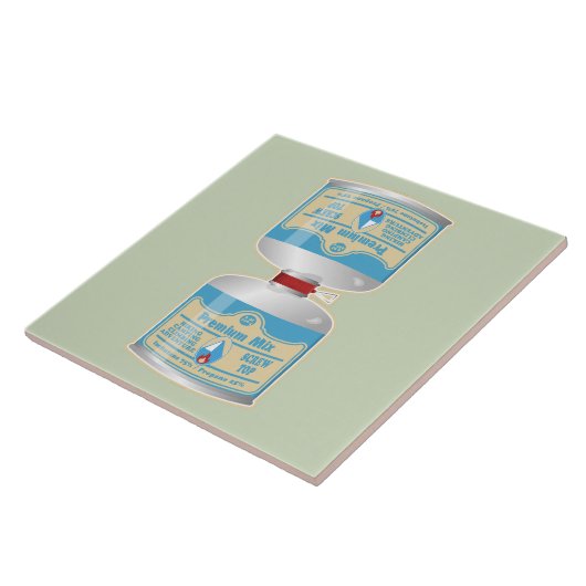 キャンプストーブ用のガス缶詰の補充 タイル (側面)