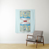 キャンプストーブ用のガス缶詰の補充 タペストリー (インサイチュ)