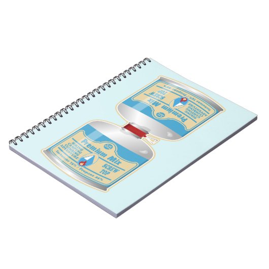 キャンプストーブ用のガス缶詰の補充 ノートブック (左側)