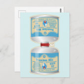 キャンプストーブ用のガス缶詰の補充 ポストカード (正面/裏面)