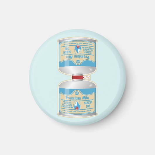 キャンプストーブ用のガス缶詰の補充 マグネット (正面)