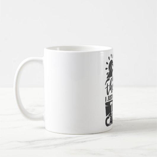 キャンプセラピーおもしろいキャンパー引用文タイポグラフィ コーヒーマグカップ (左)