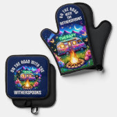 キャンプセラピー 鍋つかみ&鍋敷きセット (正面/裏面)