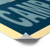 キャンプセントライトハウスの青と赤。 ポスター (角)