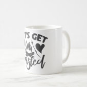 キャンプタイポグラフィおもしろいック引用文 コーヒーマグカップ (正面右)