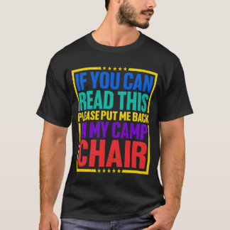 キャンプチェアに戻してください ギフト Tシャツ