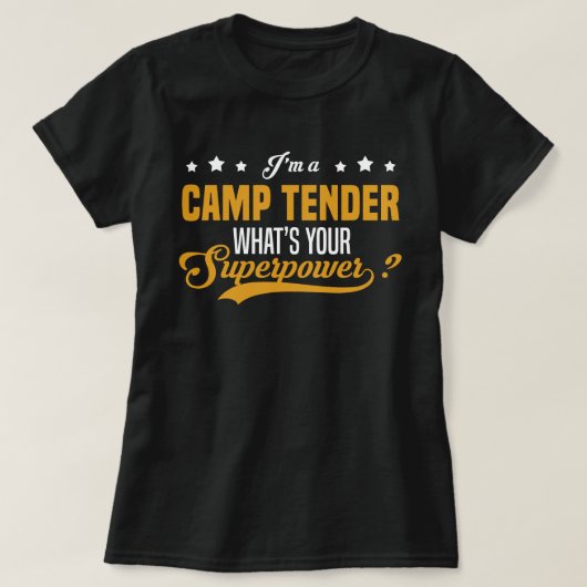 キャンプテンダー Tシャツ (デザイン正面)