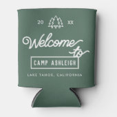 キャンプテーマのブライズメイドパーティー オーダーメイド 缶クーラー (正面)