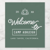 キャンプテーマバチェロレッテカスタム ワインラベル (シングルラベル)