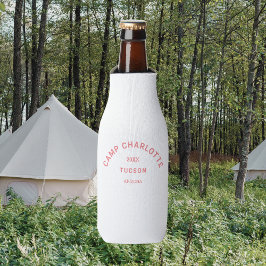 キャンプテーマバチェロレッテピンククレスト ボトルクーラー