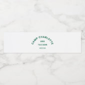 キャンプテーマバチェロレッテフォレストグリーンクレスト ペットボトルラベル (シングルラベル)