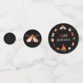 キャンプテーマバースデーパーティー紙吹雪 コンフェッティ (正面)