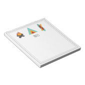 キャンプテーマメモ帳 ノートパッド (アングル)