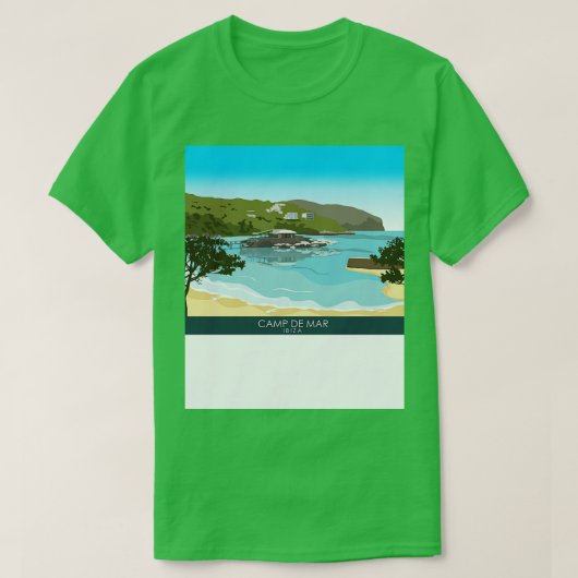 キャンプデマールマヨルカ Tシャツ (デザイン正面)