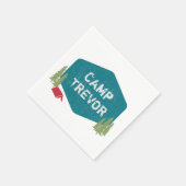 キャンプネームユニークバースデーパーティー スタンダードカクテルナプキン (角)