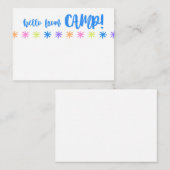 キャンプノーテカード文房具! ノートカード (正面/裏面)