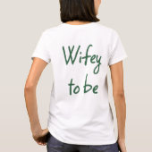キャンプバチェラーキャンプの手描きの緑の文字 Tシャツ (裏面)