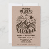 キャンプバチェラー・パーティー 招待状 (正面)
