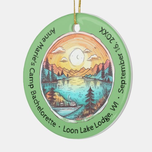 キャンプバチェロレッテウィークエンドキープサケ セラミックオーナメント (左)