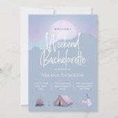 キャンプバチェロレッテウィークエンド招待状 招待状 (正面)