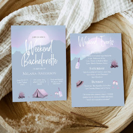 キャンプバチェロレッテウィークエンド招待状 招待状