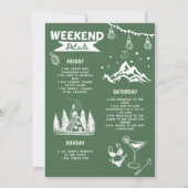 キャンプバチェロレッテウィークエンド招待状 招待状 (裏面)