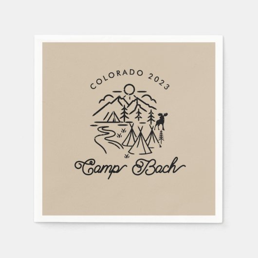 キャンプバチェロレッテカスタムカクテルナプキンス スタンダードカクテルナプキン (正面)