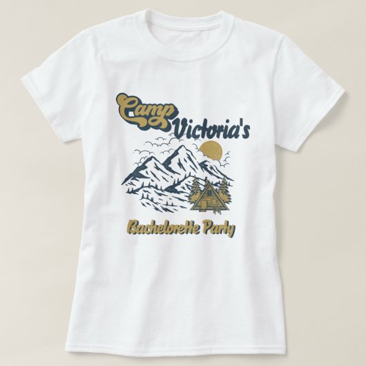 キャンプバチェロレッテガールズウィークエンドパーティー Tシャツ (デザイン正面)