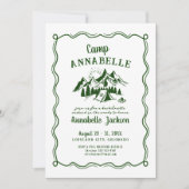 キャンプバチェロレッテガールズウィークエンド 招待状 (正面)