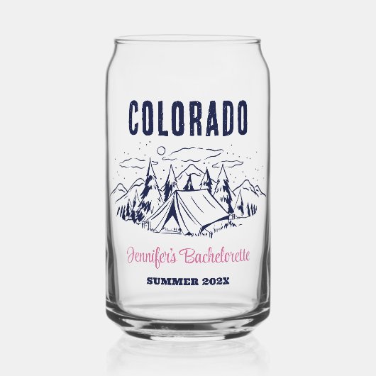 キャンプバチェロレッテガールズトリップカスタムキャンピング ガラス缶 (正面)