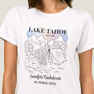 キャンプバチェロレッテガールズトリップキャンピングカスタム Tシャツ