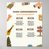 キャンプバチェロレッテキャビン割り当てシナリオ ポスター (正面)