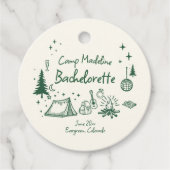 キャンプバチェロレッテキャンピングハンドドロー書ドズグリーン フェイバータグ (正面)