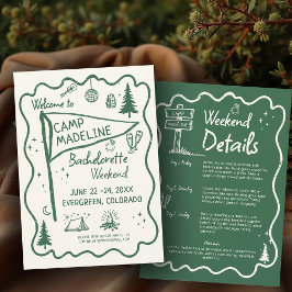 キャンプバチェロレッテグリーンペナントキャンピングイナリー 招待状