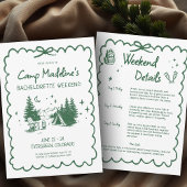 キャンプバチェロレッテグリーンボウキャンプの旅程 招待状