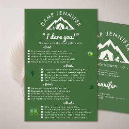 キャンプバチェロレッテゲームデアフォレストグリーン チラシ