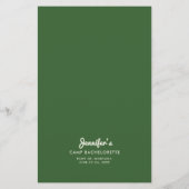 キャンプバチェロレッテゲーム彼女の緑を知っている チラシ (裏面)