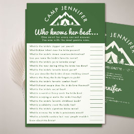 キャンプバチェロレッテゲーム彼女の緑を知っている チラシ