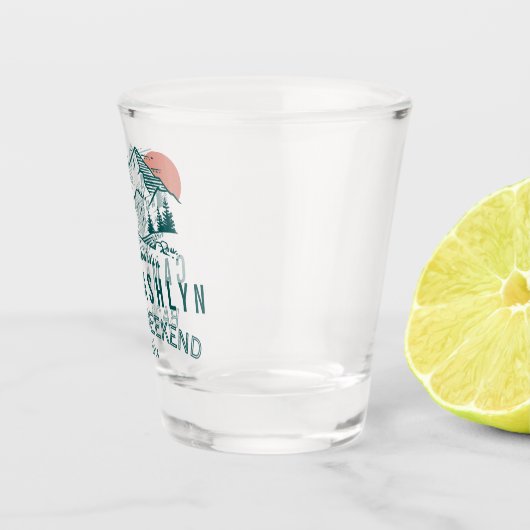 キャンプバチェロレッテマウンテンキャビンショットグラス ショットグラス (右)