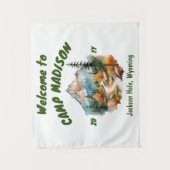 キャンプバチェロレッテマウンテンキャンピングプロップサイン タペストリー (正面)