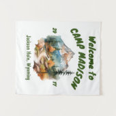 キャンプバチェロレッテマウンテンキャンピングプロップサイン タペストリー (正面(横))