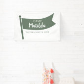 キャンプバチェロレッテマウンテングリーンフラッグキャンピング 横断幕 (インサイチュ)